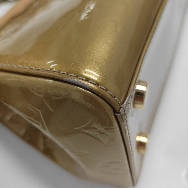 BREA MM Monogram Patent Leather Yellow