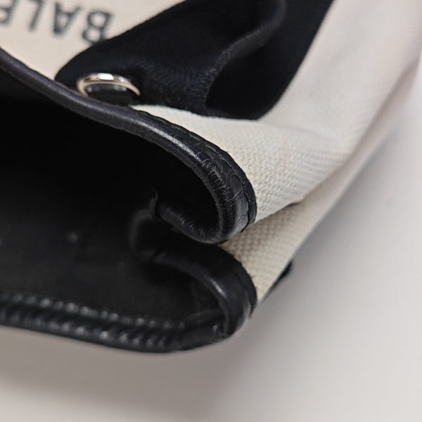 Navy Mini Canvas White