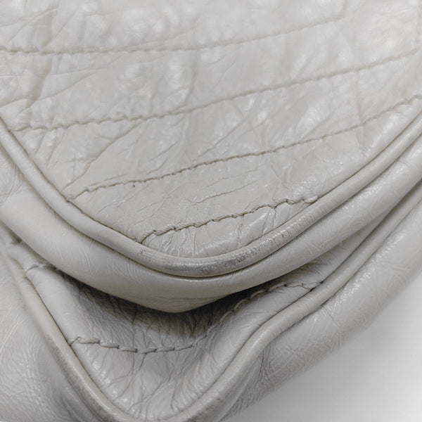 NIKI Medium Chevron Calfskin Gray