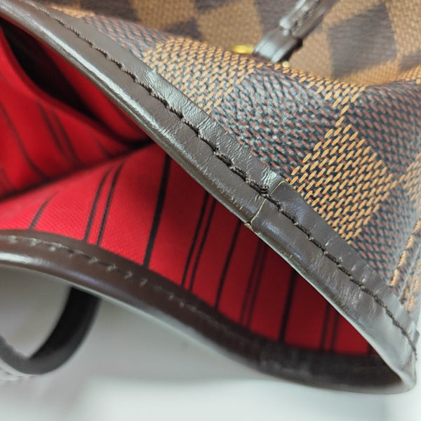 NEVERFULL MM Damier Ebene Coated Canvas Brown