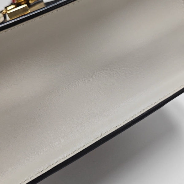 Sylvie Mini Calfskin White