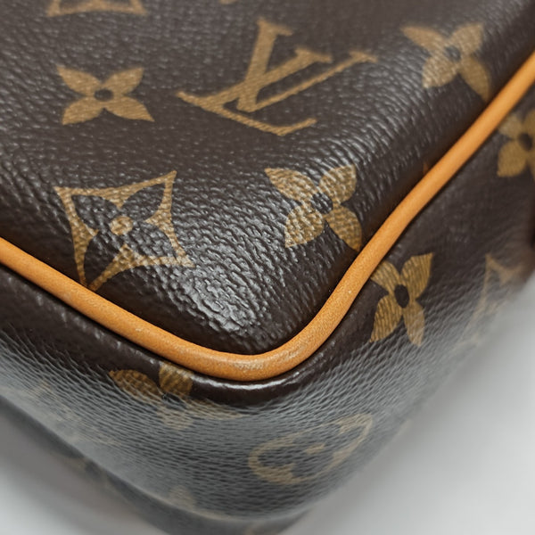 VINTAGE TROCADERO 27 Monogram Coated Canvas Brown