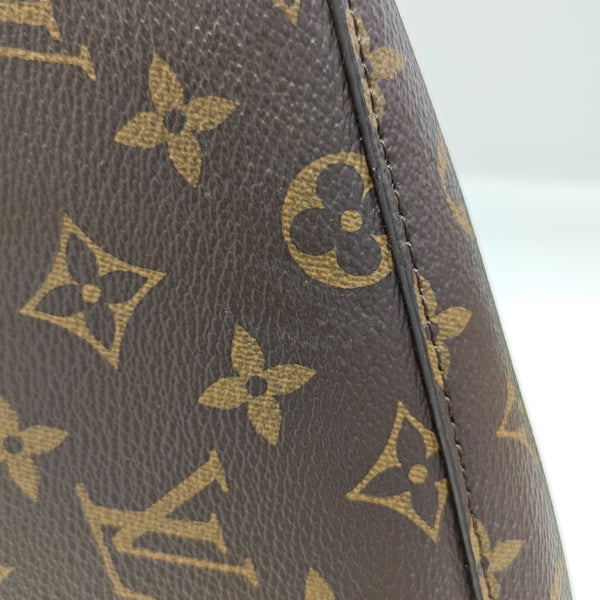 NÉONOÉ MM Monogram Coated Canvas Brown