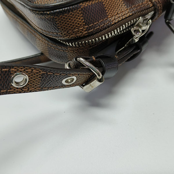 AMAZON Damier Ebene Coated Canvas Brown