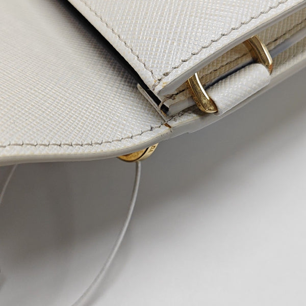 Calfskin Shoulder Bag Mini White