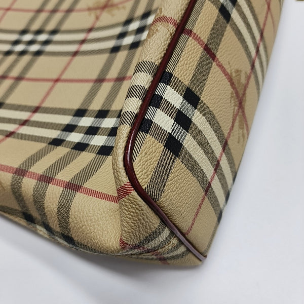 Coated Canvas Top Handle Bag Multicolor
