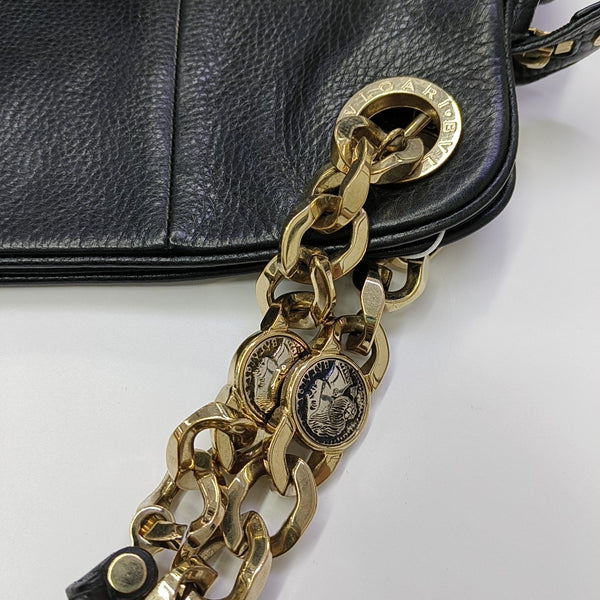 Calfskin Top Handle Bag Black