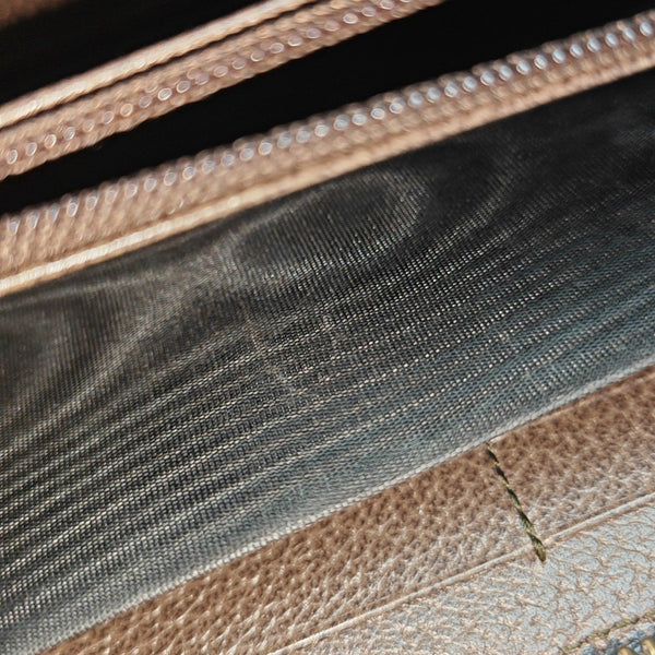 Monogram Coated Canvas Wallet Brown