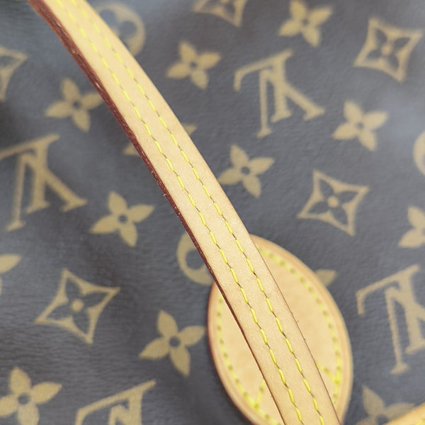 NEVERFULL MM Monogram Coated Canvas Brown
