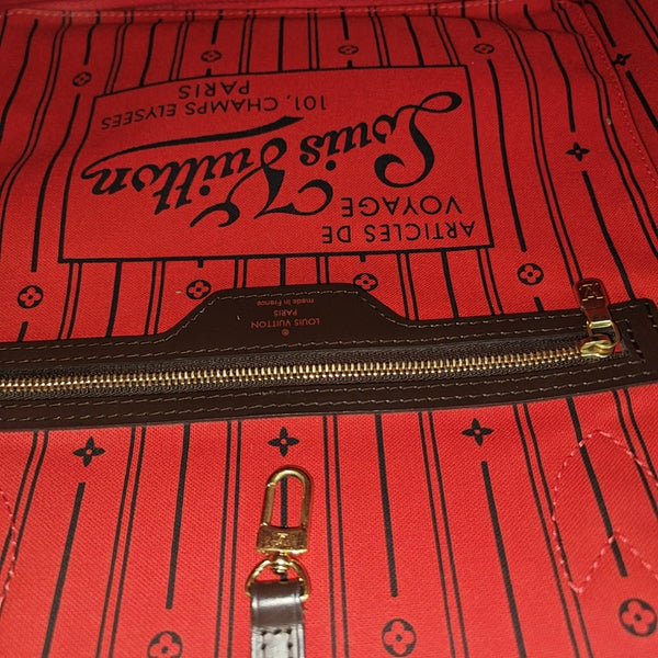 NEVERFULL MM Damier Ebene Coated Canvas Brown