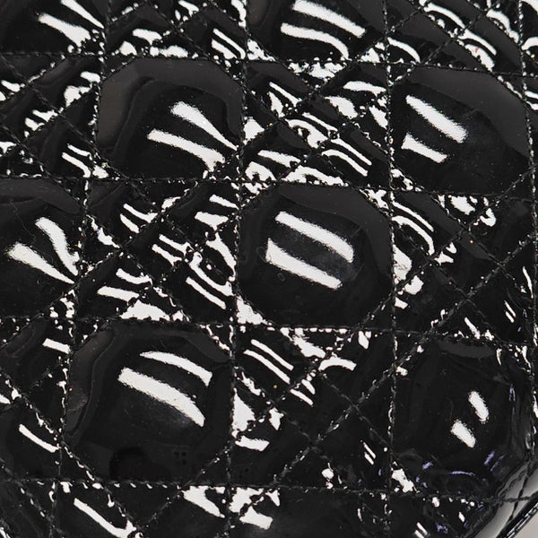 Lady Dior Large Patent Leather Black