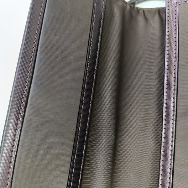 Calfskin Top Handle Bag Brown