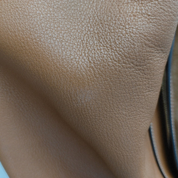 Calfskin Top Handle Bag Brown