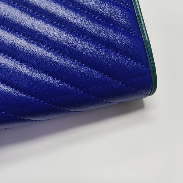 GG Marmont Mini Quilted Calfskin Blue