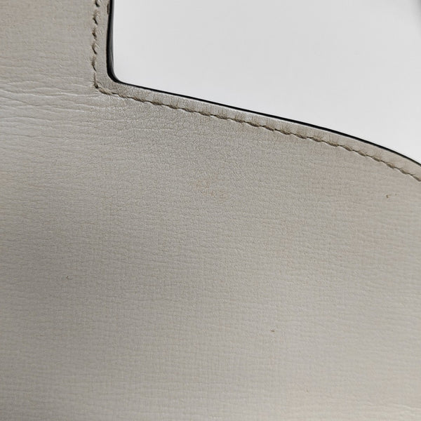 Authenticated pre-owned Horsebit 1955 Small Calfskin White - Shoulder Bag at Looply