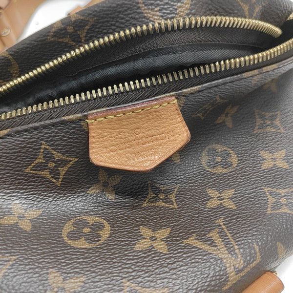 BUMBAG Monogram Coated Canvas Brown