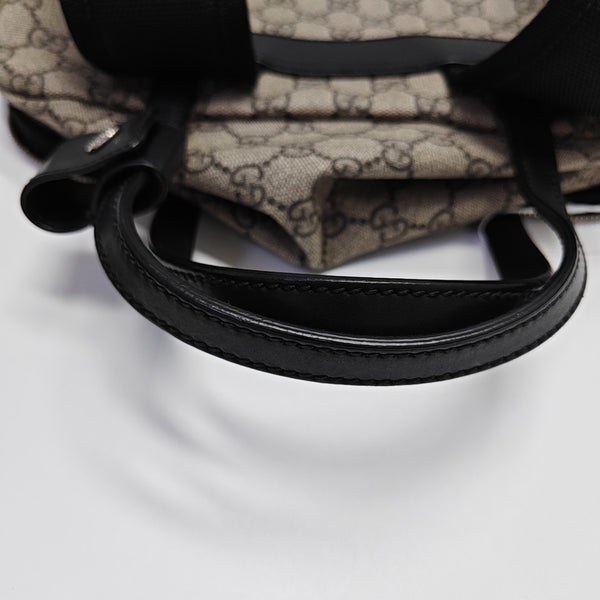 Monogram Coated Canvas Backpack Brown