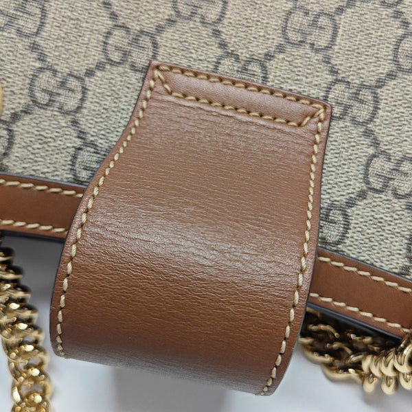 Padlock Small Monogram Coated Canvas Beige