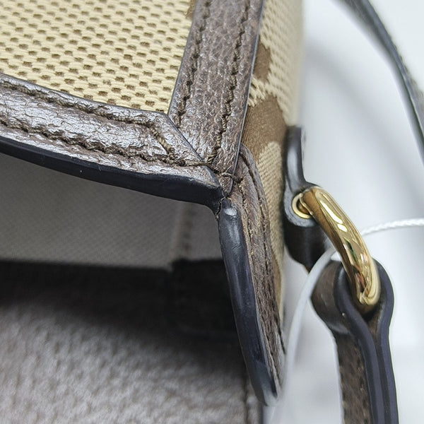 Horsebit 1955 Mini Monogram Canvas Beige
