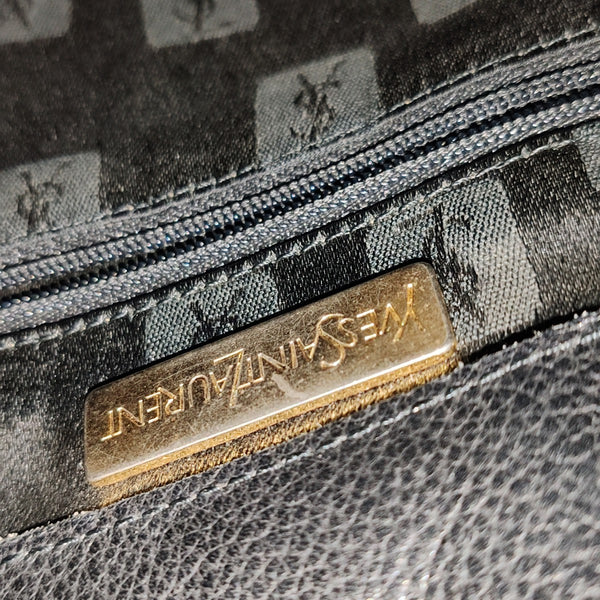 Leather Shoulder Bag Black