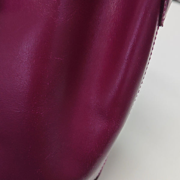 Calfskin Bucket Bag Red