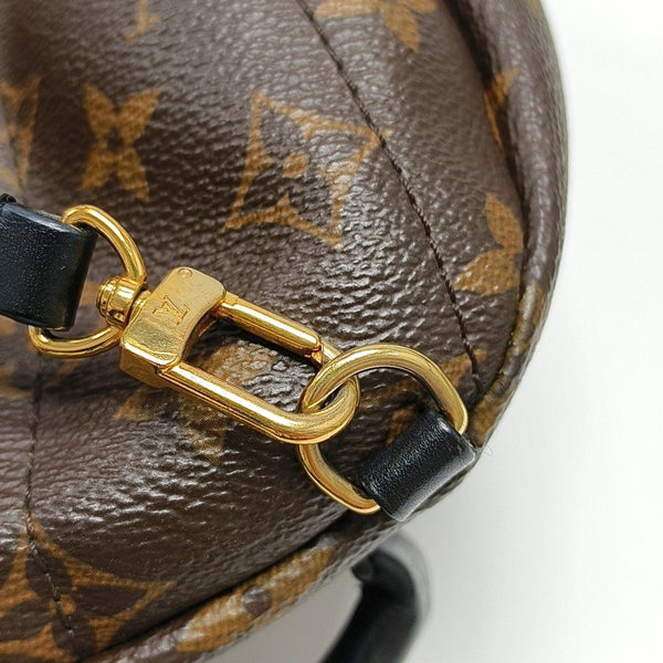 PALM SPRINGS Mini Monogram Coated Canvas Brown