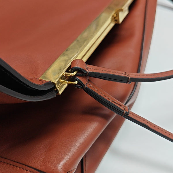 Calfskin Shoulder Bag Red