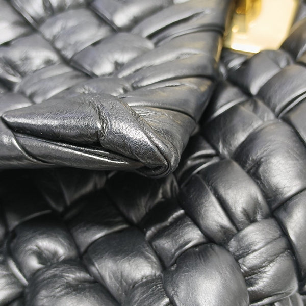 Calfskin Top Handle Bag Black