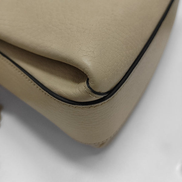 Interlocking G Mini Calfskin Beige