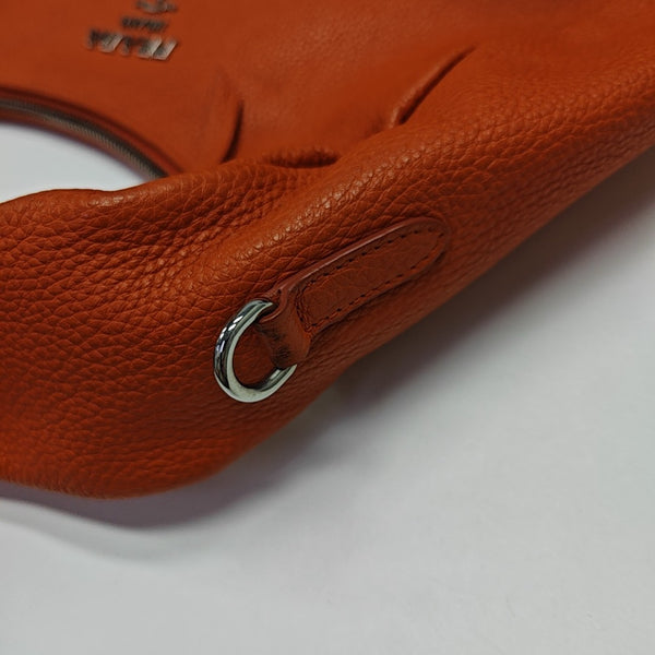 Calfskin Top Handle Bag Orange