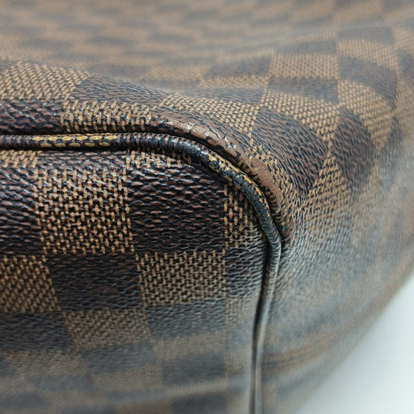 NEVERFULL GM Damier Ebene Coated Canvas Brown