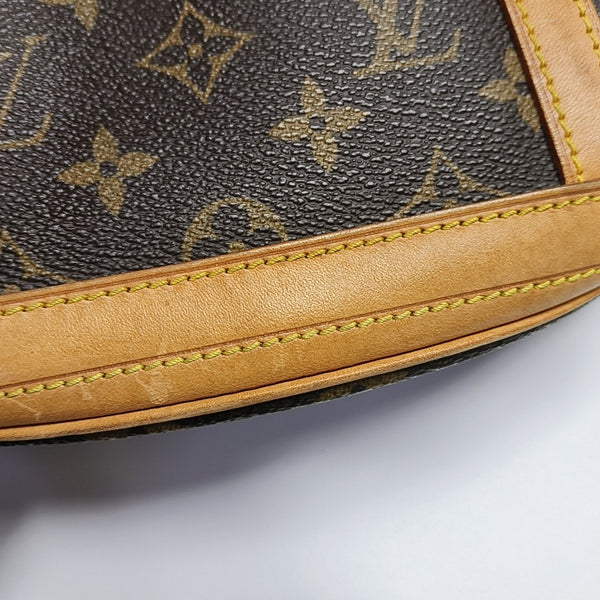 BUCKET GM Monogram Coated Canvas Brown