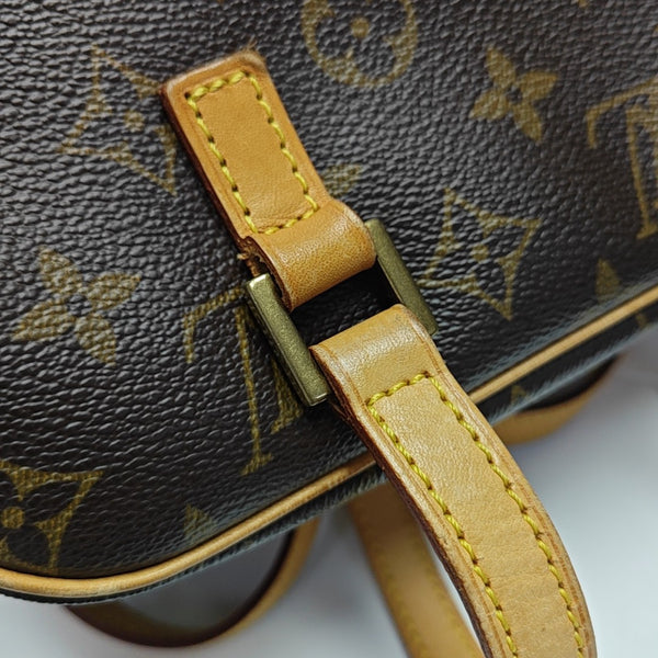 CITE MM Monogram Coated Canvas Brown