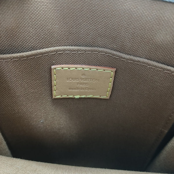 SAC PLAT Mini Monogram Coated Canvas Brown