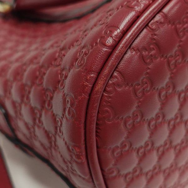 Microguccissima Monogram Calfskin Red