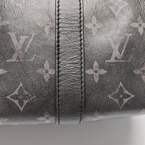 KEEPALL Monogram Calfskin Black