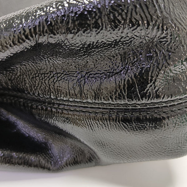 Soho Large Quilted Patent Leather Black