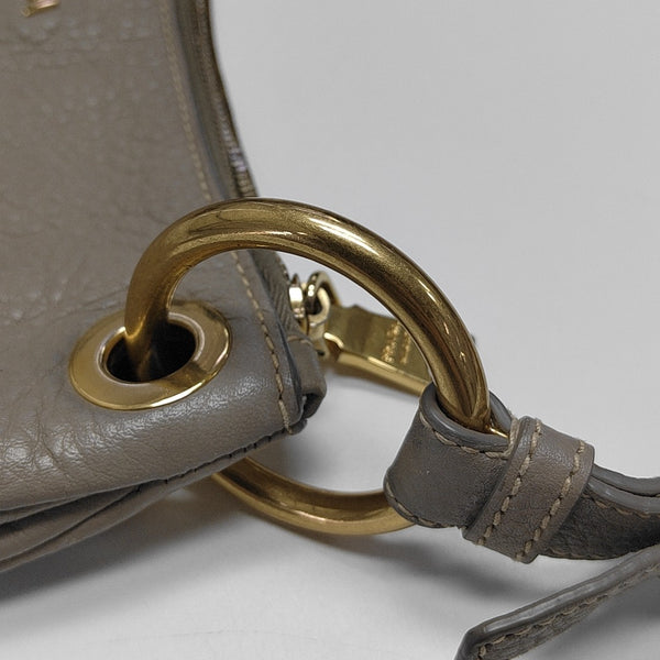 Calfskin Top Handle Bag Gray