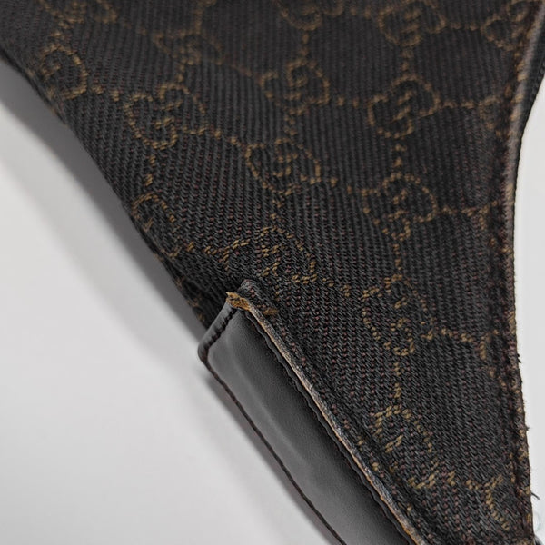 Monogram Canvas Top Handle Bag Brown