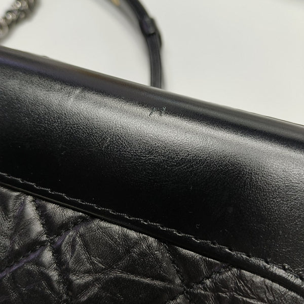 GABRIELLE Small Quilted Calfskin Black