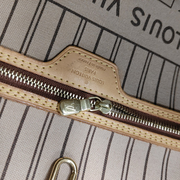 NEVERFULL MM Monogram Coated Canvas Brown