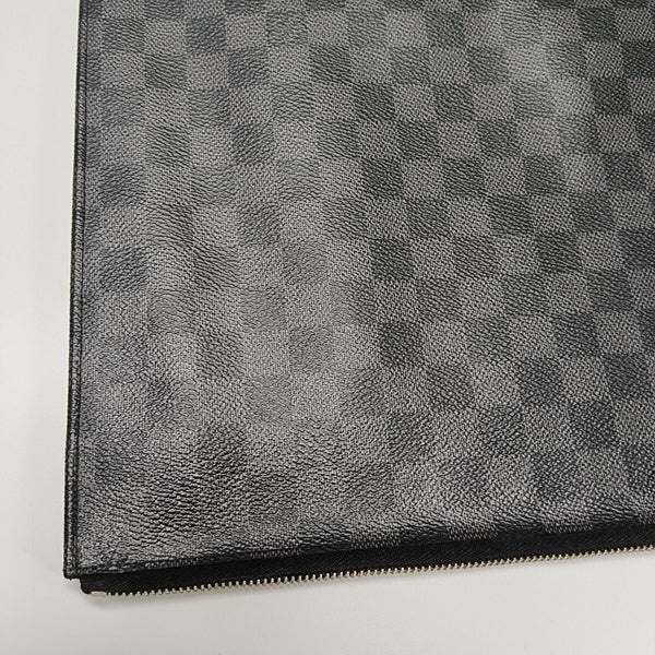 JOUR GM Damier Graphite Coated Canvas Gray