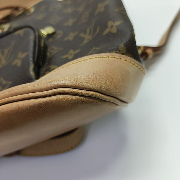 MONTSOURIS MM Monogram Coated Canvas Brown