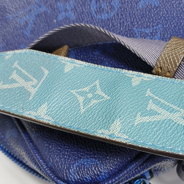 OUTDOOR Monogram Coated Canvas Blue