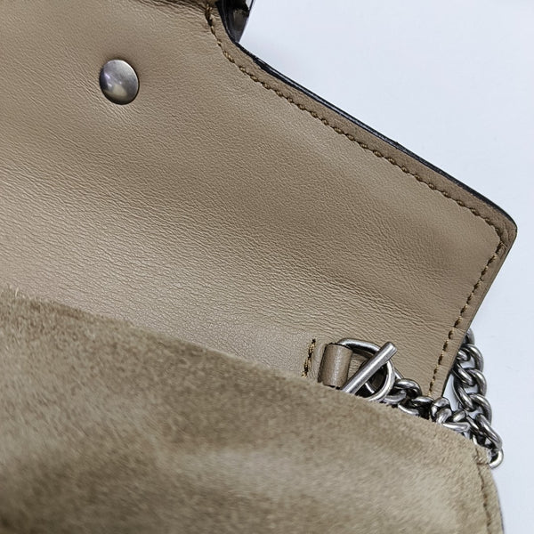 Dionysus Super Mini Monogram Coated Canvas Beige