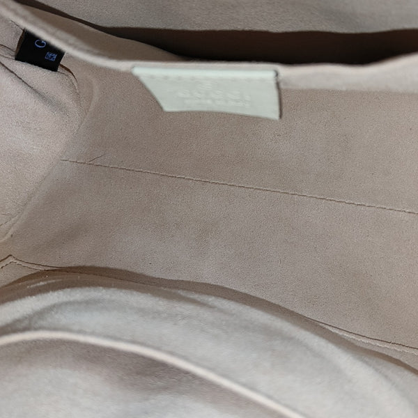 Padlock Small Monogram Coated Canvas Beige