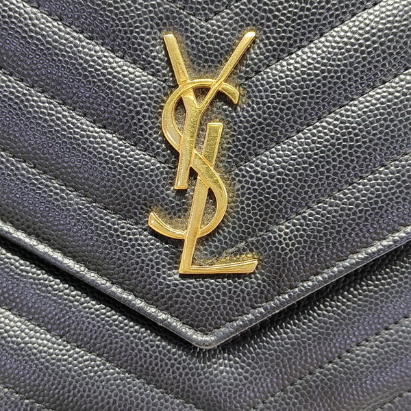 MONOGRAM WOC Chevron Calfskin Black