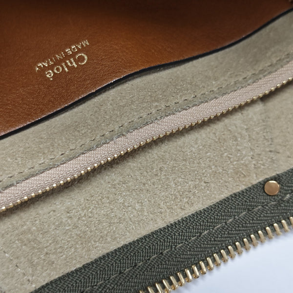 Quilted Suede Shoulder Bag Green