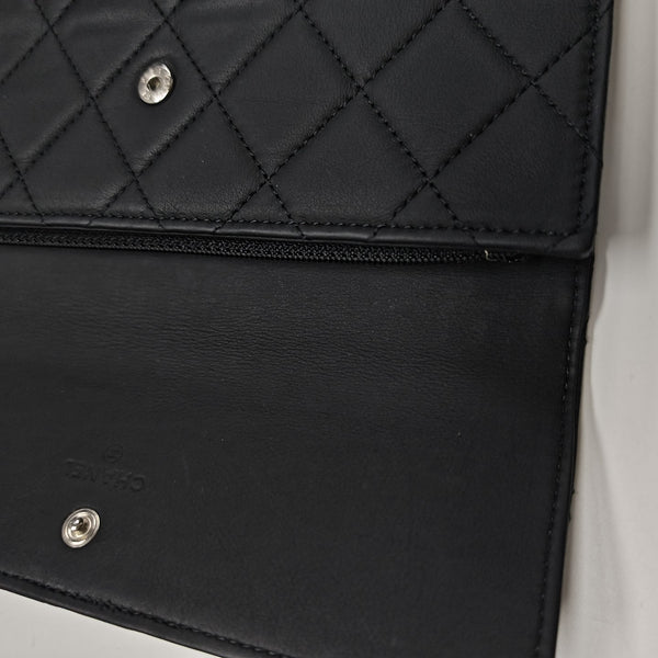 CLASSIC FLAP Mini Quilted Lambskin Black Wallet