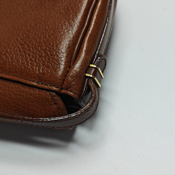 Calfskin Shoulder Bag Brown